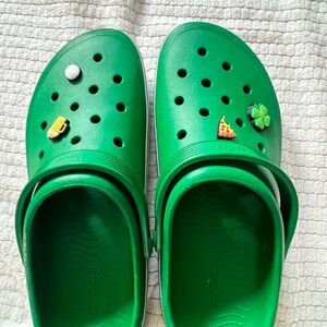 CROCS Green Loafers Slip-Ons with Ventilation and Comfort